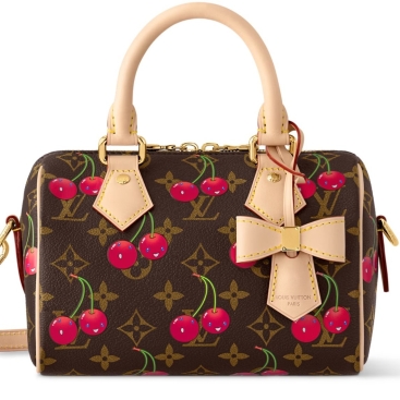 Túi xách Louis Vuitton Speedy Bandoulière 20 LV x TM Monogram Cherry Canvas