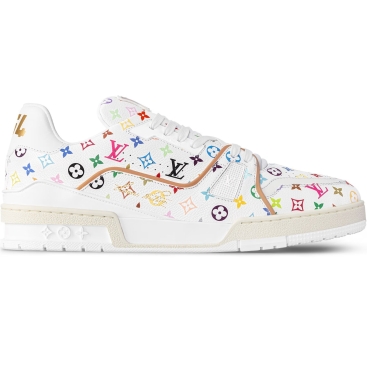 Giày trắng Thể Thao LV Trainer LV x TM White 1AHEKG