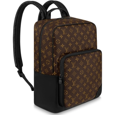 Balo size to Louis Vuitton Dean backpack in Monogram Macassar