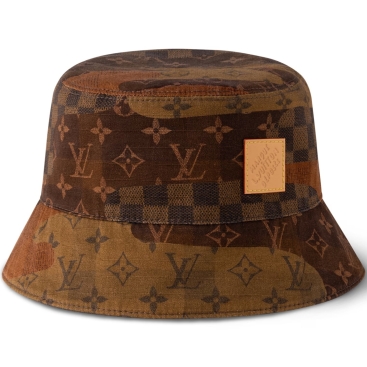 Nón vành unisex LV Louis Vuitton Monogram Landscape Reversible Bucket Hat