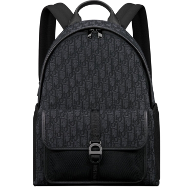 Balo Dior 8 Backpack Black Dior Oblique Jacquard
