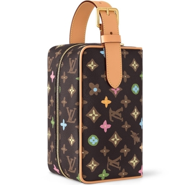 Túi cầm tay Louis Vuitton Trousse Toilette Locker Dopp Kit Chocolate Brown