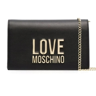 Túi xách nữ Love Moschino Metal Logo Crossbody Bag In Black