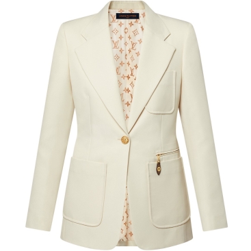 Áo khoác vest nữ LV Louis Vuitton Technical Gabardine Preppy Blazer