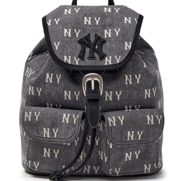 Ba lô MLB Classic Monogram Vintage Denim Backpack New York Yankees Grey 3ABKM065N-50CGS