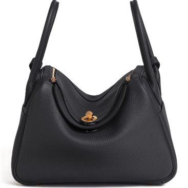 Túi xách Hermes Lindy Bag 26 Clémence Calfskin Bag Black