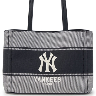Túi xách Tote MLB Varsity Lettering Canvas Tote Bag New York Yankees 3ABQB015N-50BKS