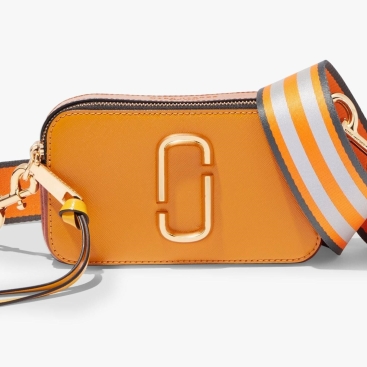 Túi đeo chéo nữ Marc Jacobs màu Vàng Cam mới nhất Golden Poppy The Snapshot Small Crossbody Bag
