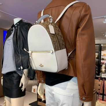 Balo Coach Jordyn Backpack With Signature Canvas