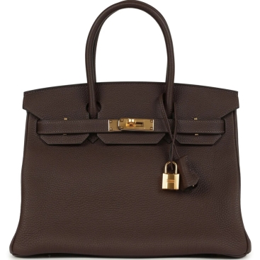 Túi xách Hermès Birkin 30 Chocolate Togo Gold Hardware 