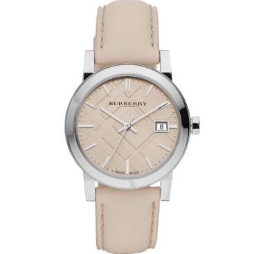 Đồng hồ đeo tay nữ Burberry Ladies Watch The City Check Neutral Silver BU9107