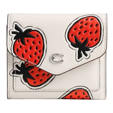 Ví ngắn Coach Winn Small Wallet Strawberry Print CU474 