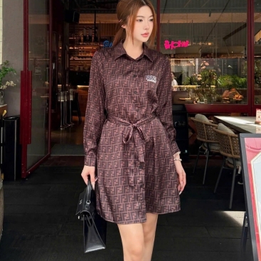 Áo đầm dáng xòe nữ Fendi