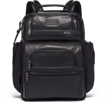 Balo Da Đen Tumi Alpha 3 T-Pass Business Class Brief Pack Leather Backpack