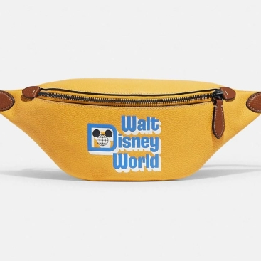 Túi bao tử unisex Disney X Coach Charter Honeycomb Multi Belt Bag 7 With Walt Disney World Motif