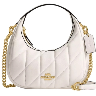 Túi đeo chéo Coach Carmen Mini Crossbody Bag With Quilting Chalk CY710