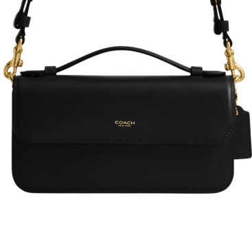 Túi đeo chéo Coach Elora Top Handle Leather Crossbody Clutch Bag Black CCY30