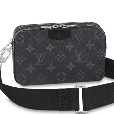 Túi hộp Nam Louis Vuitton LV Alpha Wearable Wallet Monogram Eclipse