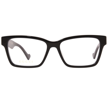 Kính mát gọng cận Gucci GG Logo Black Gold Full Rim Square Shape Eyeglasses GG1476OK-001