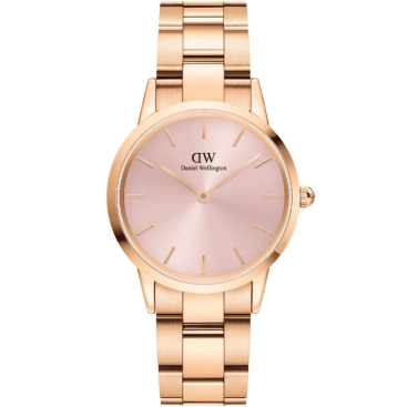 Đồng hồ đeo tay nữ Daniel Wellington Iconic Link Melrose Light Pink Dial Watch DW00100369