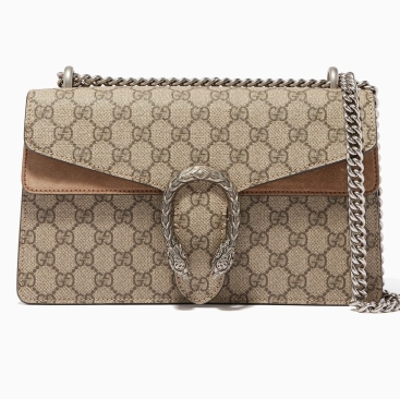 Túi đeo chéo nữ Gucci Neutral Beige Small Dionysus GG Shoulder Bag