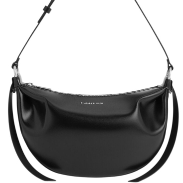 Túi đeo chéo Charles Keith Calla Half-Moon Bag Noir CK2-20671663