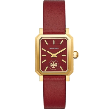 Đồng hồ đeo tay Tory Burch Robinson Womens Quartz Watch with Red Dial and Red Leather Strap TBW1505
