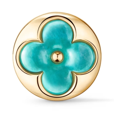 Bông Tai Louis Vuitton Color Blossom Sun BB Ear Stud Yellow Gold and Amazonite