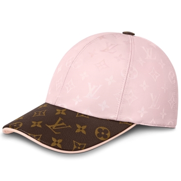 Nón kết nữ hồng phối nâu Louis Vuitton LV Get Ready Cap S00 Hats and Gloves M00422