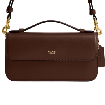 Túi xách Coach Elora Top Handle Leather Crossbody Clutch Bag Maple CCY30