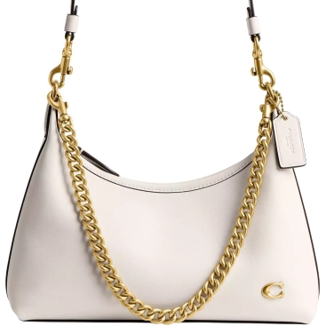 Túi kẹp nách nữ Coach Juliet Shoulder Bag 25 Smooth Leather Chalk CW640