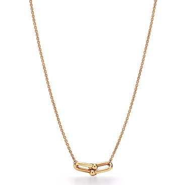 Dây chuyền nữ Tiffany HardWear Small Double Link Pendant in Yellow Gold