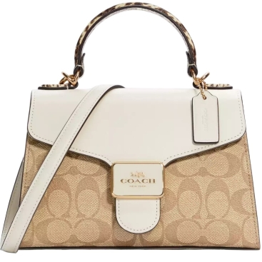 Túi xách Coach Pepper Satchel In Signature Canvas C1325