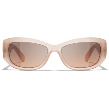 Mắt kính Nữ Chanel Rectangle Coral Acetate Sunglasses 5493