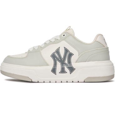 Giày sneaker MLB NY Chunky Liner Low New York Yankees Grey White 3ASXCA12N-50GRL
