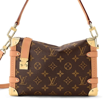 Túi đeo chéo nữ Louis Vuitton LV Side Trunk Monogram Canvas Màu Nâu