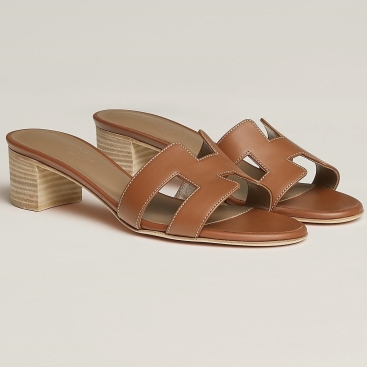 Guốc Hermès HM Oasis Sandal Mules Slides Màu Nâu