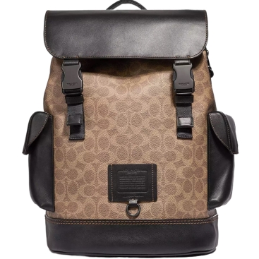 Ba lô Coach Rivington Backpack In Signature Canvas Black Copper Khaki 40344