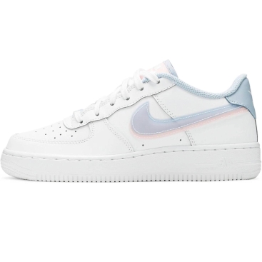 Giày thể thao Nike nữ Air Force 1 Low LV8 Double Swoosh White Light Armory Blue CW1574-100