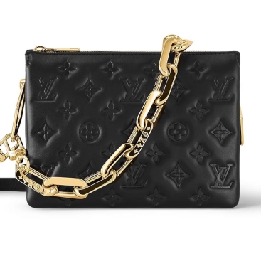 Túi đeo chéo nữ Louis Vuitton LV Coussin BB Black Màu Đen