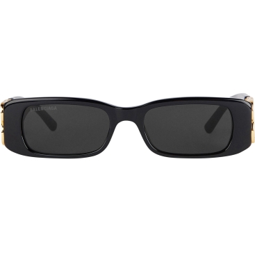 Kính mát đen Balenciaga Dynasty Rectangle Sunglasses In Black Acetate With Black Lenses BB0096S