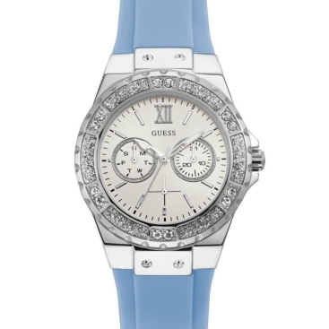 Đồng Hồ đeo tay Nữ Guess Blue Silicon Limelight Women Watch W1053L5