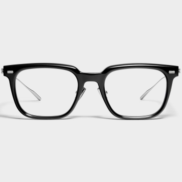 Mắt kính giả cận unisex Gentle Monster Zin 01 Clear Lenses Square Shape Black Acetate Frame