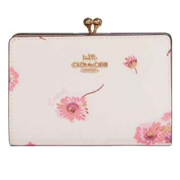 Ví nữ cầm tay Coach Kisslock Medium Wallet with Multi Floral Print C8737