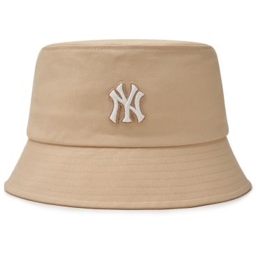 Nón màu kem MLB NY Basic Bucket Hat New York Yankees Beige 3AHT7804N-50BGL