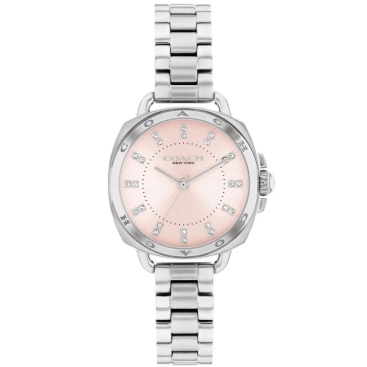 Đồng hồ mặt hồng Coach Tatum Womens Stainless Steel Quartz Watch 14504152
