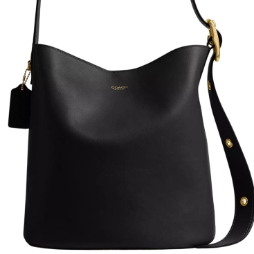 Túi đeo chéo nữ đen dáng đứng Coach Bleecker Bucket Bag Black CCC23