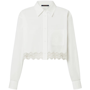 Áo sơ mi Louis Vuitton Lace Trim Shirt 1AHGWV