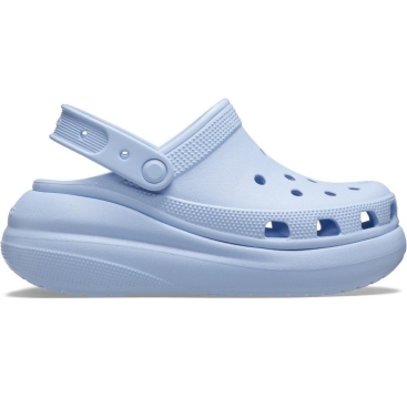 Giày đế cao Crocs Classic Crush Shimmer Clog Women Sandal Blue Calcite