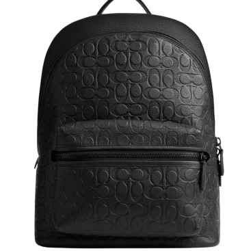 Ba lô Coach Charter Backpack In Signature Leather Black CP117